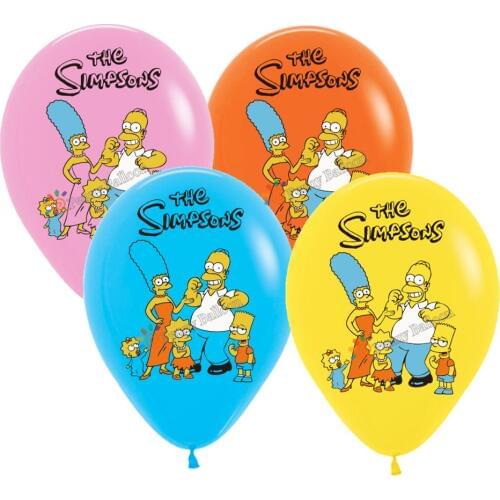 Латексный шар с изображением Симпсонов