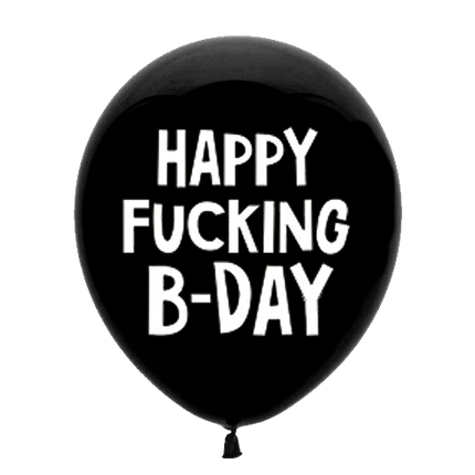 Латексный шар "Happy Fucking B-day"
