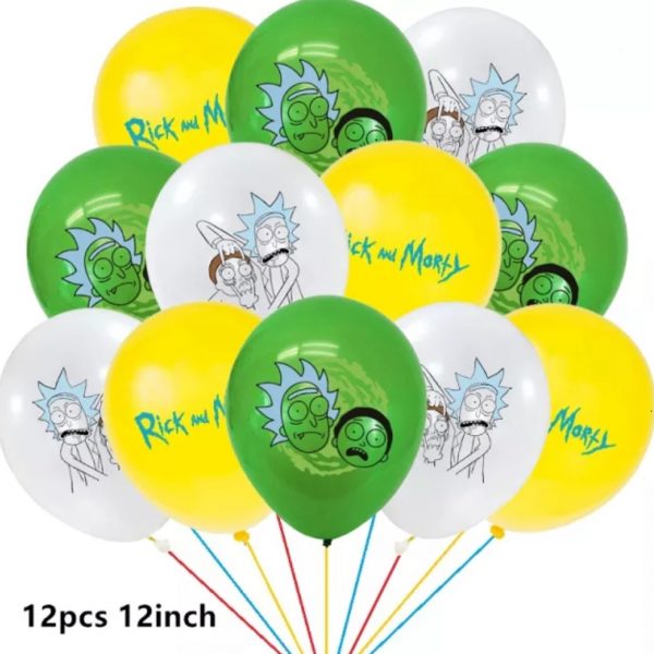 Латексные воздушные шары Рик и морти