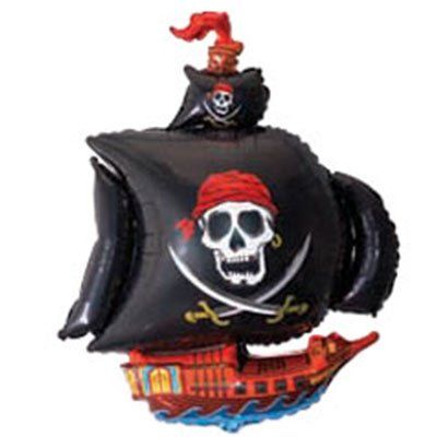 Фольгированный шар корабль пиратский
