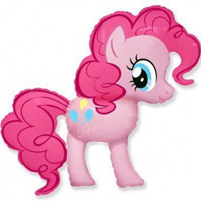 Фольгированный шар my little pony пинки пай розовый