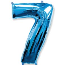 Фольгированная цифра “7” Синяя (Flexmetal)