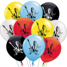 Воздушный шар с рисунком “ Rock-n-Roll”.